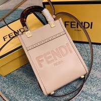 Lushentic Rep Mini Sunshine Shopper Tote Handbag Pale Pink Leather
