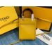 Lushentic Rep Mini Sunshine Shopper Tote Handbag Yellow Leather Mini-Bag