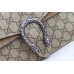 Lushentic Replica Dionysus GG Supreme Mini 20cm Bag Beige Ebony GG Supreme Canvas Taupe Suede Trim Antique Silver-toned Hardware