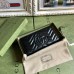 Lushentic Replica GG Marmont Zip Around Wallet Black Matelassé Chevron Leather 443123
