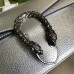 Lushentic Replica Dionysus Small Shoulder Chain Bag Shiny Silver Lamé Leather