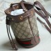 Lushentic Rep Ophidia Mini GG Bucket Bag Beige Ebony Canvas