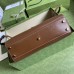 Lushentic Rep Jackie 1961 Tote Bag Medium Beige Ebony GG Supreme Canvas Brown Trim