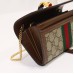 1:1 Top Grade Rep Jackie 1961 Chain Wallet Beige Ebony GG Supreme Canvas Shoulder Crossbody Mini Bag