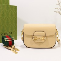 Lushentic Rep Horsebit 1955 Mini Bag in Beige