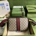 Lushentic Replica Ophidia GG Shoulder Bag 699439 Beige Ebony GG Supreme Canvas