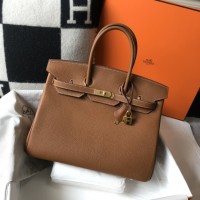 Lushentic Rep Birkin 35 cm Gold Togo Gold Hardware