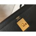 Lushentic Rep Kelly Bag Sellier 25 / 28 cm Black Epsom Gold Hardware
