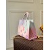 Lushentic Replica ONTHEGO MM MONOGRAM CANVAS Handbag Shoulder Tote Bag Sunrise Pastel