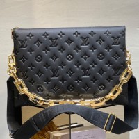 Lushentic Rep COUSSIN MM Handbag Black Lambskin Shoulder Bag M21264 M57783