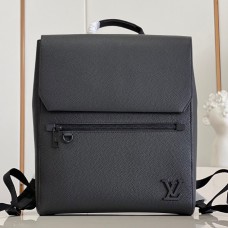 Lushentic Rep Fastline Men's Backpack M21367 Black Cowhide Leather Palladium-color Hardware
