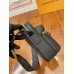 Lushentic Rep Men's OUTDOOR MESSENGER M30233 Black Taiga Cowhide Leather Monogram Eclipse Canvas Shoulder Bag