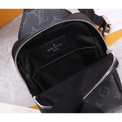 Lushentic Replica OUTDOOR SLINGBAG LV Taigarama Noir Black Men's Cross-Body Sling  Bag