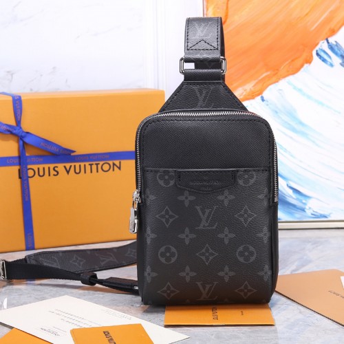 Lushentic Replica OUTDOOR SLINGBAG LV Taigarama Noir Black Men's