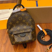 Lushentic Rep PALM SPRINGS MINI MONOGRAM CANVAS LEATHER LV Shoulder Crossbody Backpack