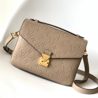 Lushentic Rep LV Pochette Métis M44881 Strap Handbag Supple Monogram Empreinte Leather Tourterelle Grey