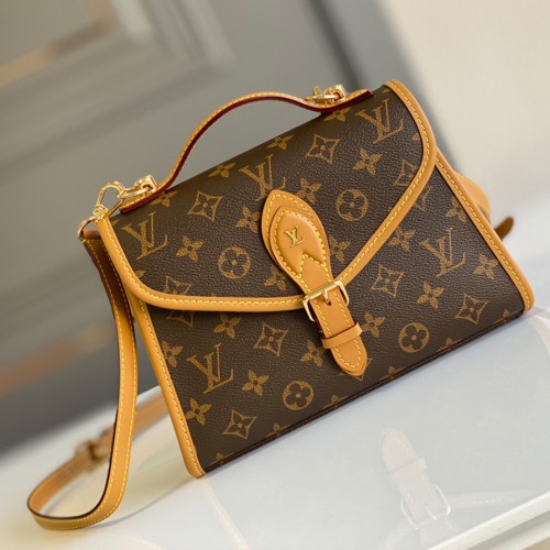 Lushentic Rep Nicolas Ghesquière Retro LV IVY BAG Monogram Canvas Shoulder  Cross-Body Handbag