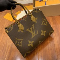 Lushentic Rep OnTheGo MM M45321 Tote Bag Monogram and Monogram Reverse Handbag