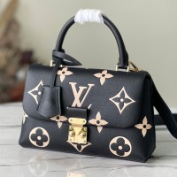Lushentic Rep MADELEINE BB Handbag M45978 Monogram Empreinte Leather Black/Beige