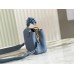 Lushentic Rep Capucines Mini Scrunchie Shoulder Handbag Blue Taurillon Leather