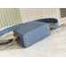 Lushentic Rep Capucines Mini Scrunchie Shoulder Handbag Blue Taurillon Leather