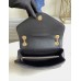 Lushentic Rep NEW WAVE CHAIN Shoulder Sling BAG LV Quilting Black Handbag