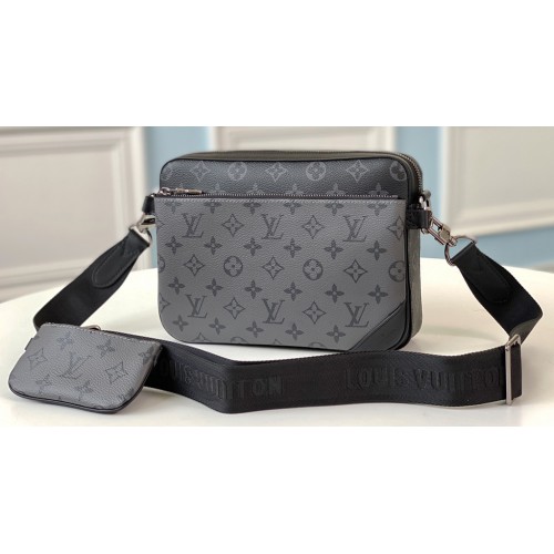 LOUIS VUITTON LOUIS VUITTON Trio Messenger Shoulder crossbody Bag M69443  Monogram eclipse SHW M69443