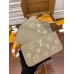 Lushentic Rep FÉLICIE POCHETTE LV Monogram Empreinte Chain Shoulder Clutch Bag Tourterelle Gray/Cream Black/Beige