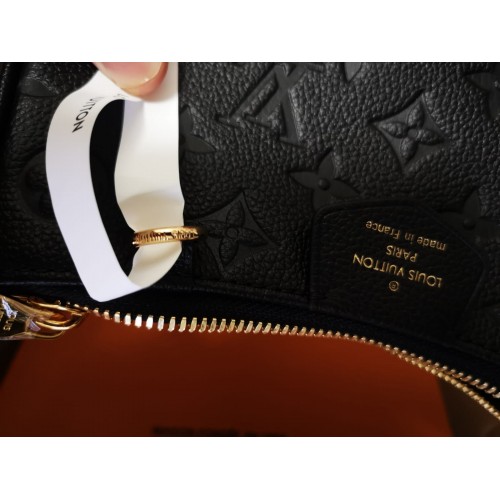 Lushentic Replica Women EASY POUCH ON STRAP Shoulder Bag M80349 Black  Monogram Empreinte Cowhide Leather