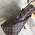Lushentic Rep N41358 NEVERFULL MM Tote Bag Damier Ebene Canvas Outside Cerise Red Inside