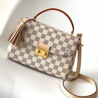 Lushentic Grade Rep CROISETTE BAG N41581 Damier Azur Canvas Shoulder Cross-body Handbag