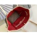 Lushentic Replica NEVERFULL MM M41177 Tote Bag Supple Monogram Canvas Cherry Cerise Red
