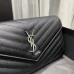 Lushentic Quality CASSANDRE MATELASSÉ CHAIN WALLET IN GRAIN DE POUDRE EMBOSSED LEATHER REPLICA BAG SILVER-TONED HARDWARE