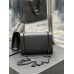 Lushentic Rep Kate 20CM Small Chain Shoulder Bag Embossed Calfskin Caviar Leather Matte Black Metal Hardwares