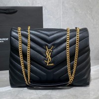 Lushentic Rep LOULOU MEDIUM CHAIN BAG IN MATELASSÉ "Y" LEATHER MONOGRAM BAG