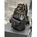 Lushentic Rep JOE MONOGRAM BACKPACK IN LAMBSKIN Black Lame Leather Y-QUILTED