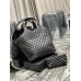 Lushentic Rep ICARE MAXI SHOPPING BAG IN Y-QUILTED LAMBSKIN Leather Large Tote Black with Zipped Pouch