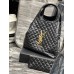 Lushentic Rep ICARE MAXI SHOPPING BAG IN Y-QUILTED LAMBSKIN Leather Large Tote Black with Zipped Pouch