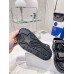 Black D-act Flat Sandal Double Strap 
