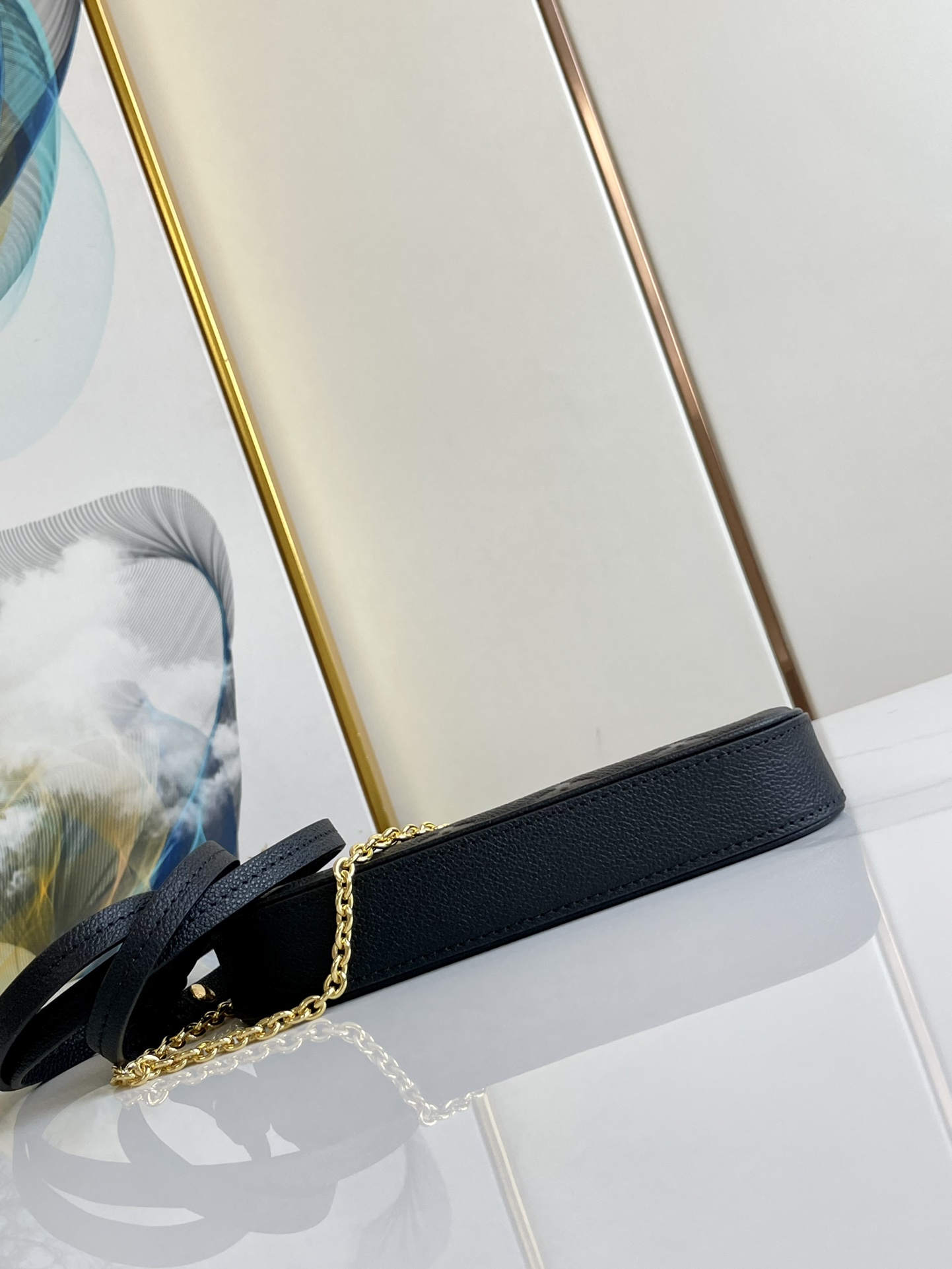 LOUIS VUITTON Louis Vuitton Easy Pouch Monogram Implant Leather Shoulder  Bag M80349 Black. | eLADY Globazone